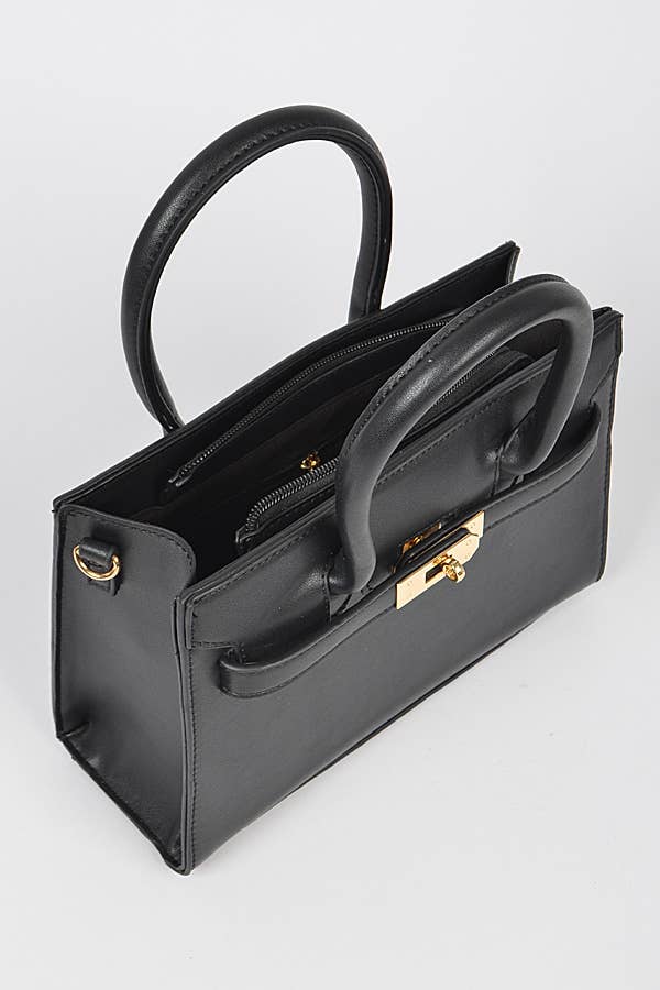 Double Handle Bag Black