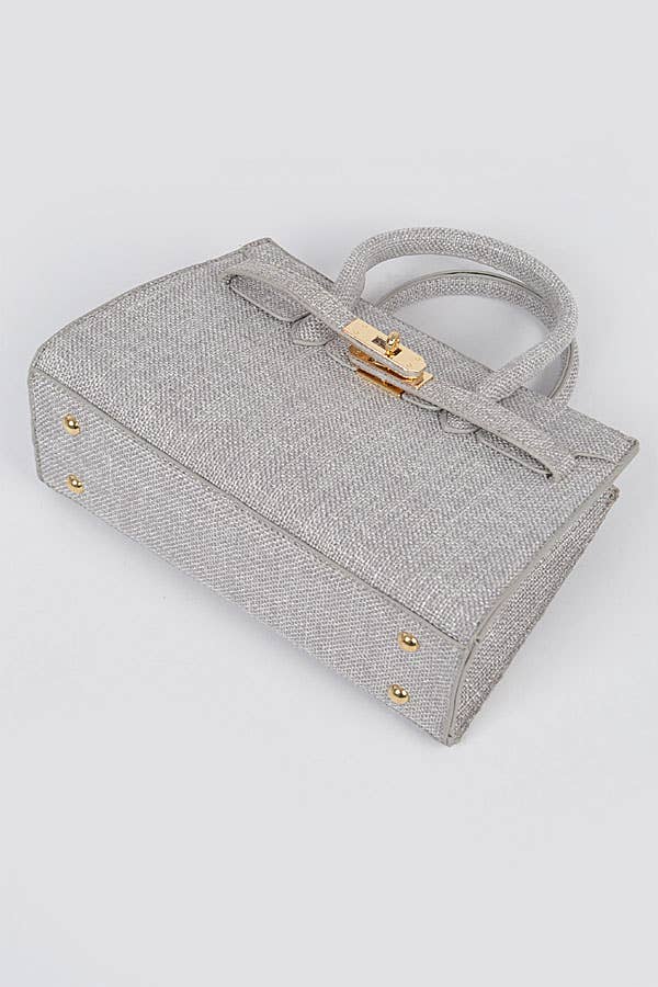 Double Handle Bag (Dark Denim) – Ezina Beauty